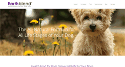 Desktop Screenshot of earthblenddogfood.com