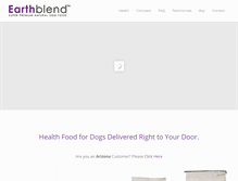 Tablet Screenshot of earthblenddogfood.com